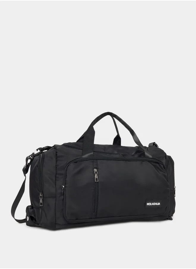 Styli Patch Detail Convertible Gym Bag