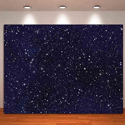 HQM Night Sky Star Universe Space Starry Photography Backdrops Kids Boy or Girl Birthday Party Decor Photo Background Banner 5X3FT - Image 2