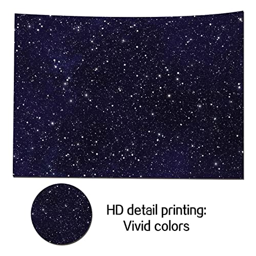 HQM Night Sky Star Universe Space Starry Photography Backdrops Kids Boy or Girl Birthday Party Decor Photo Background Banner 5X3FT - Image 3