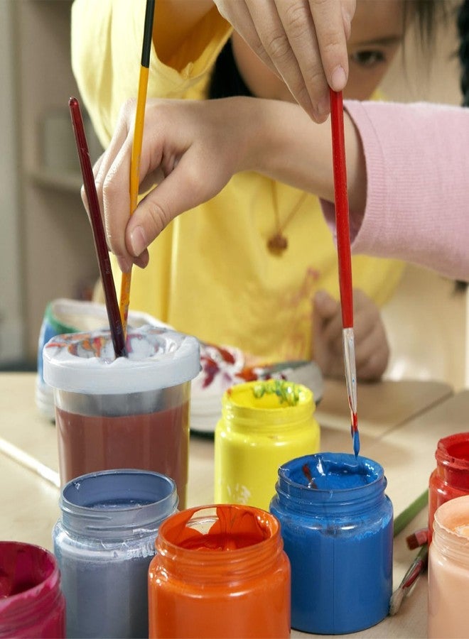 Retainbre 12 Packs No Spill Paint Cups for Kids Small Plastic Paint Containers with Lids Spill Proof Water Cup for Painting, School, Classroom, Art Crafts Supplies - Image 3