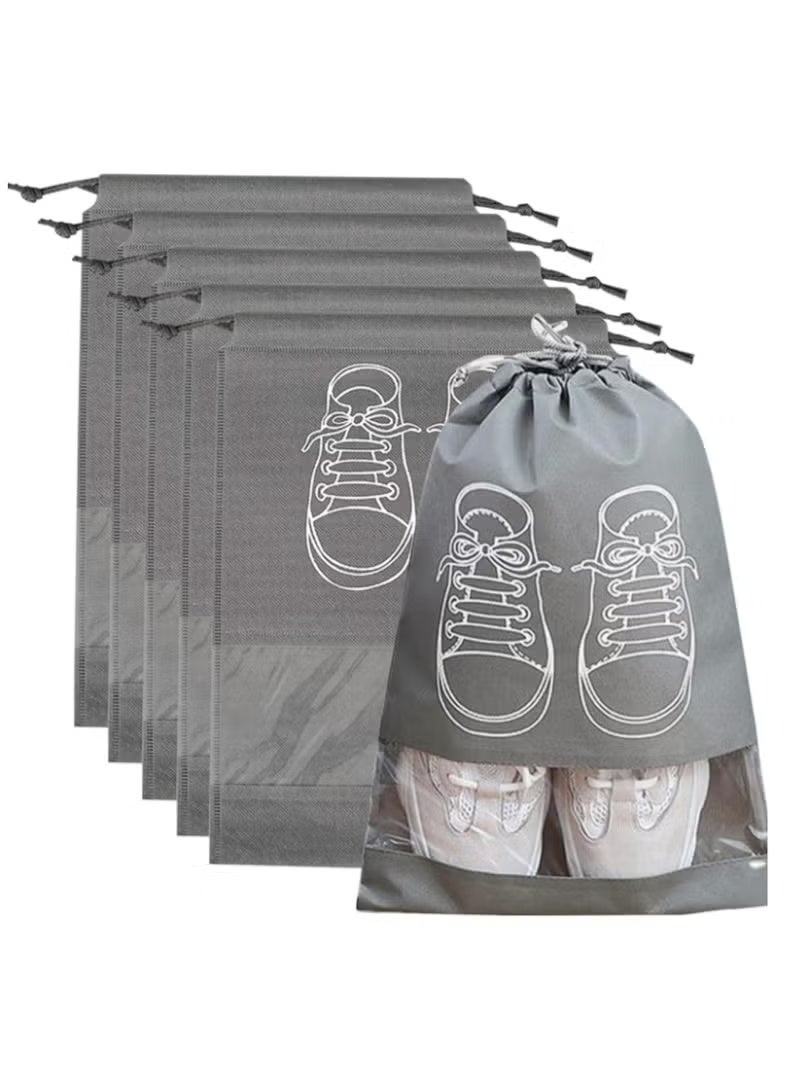 Premium Fabric Shoe Storage Bags (Set of 5) – Large Size Travel Organizer for Shoes & Clothes, Ideal for Summer Trips and Holidays - Image 1