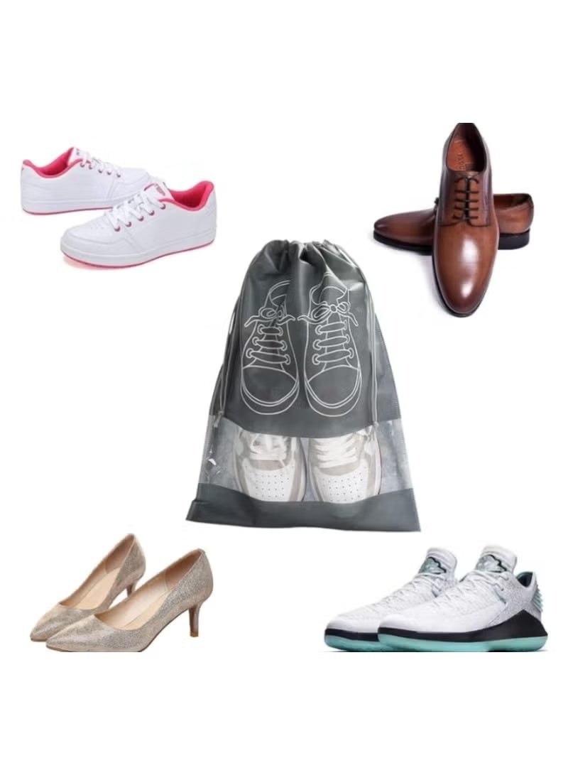 Premium Fabric Shoe Storage Bags (Set of 5) – Large Size Travel Organizer for Shoes & Clothes, Ideal for Summer Trips and Holidays - Image 2