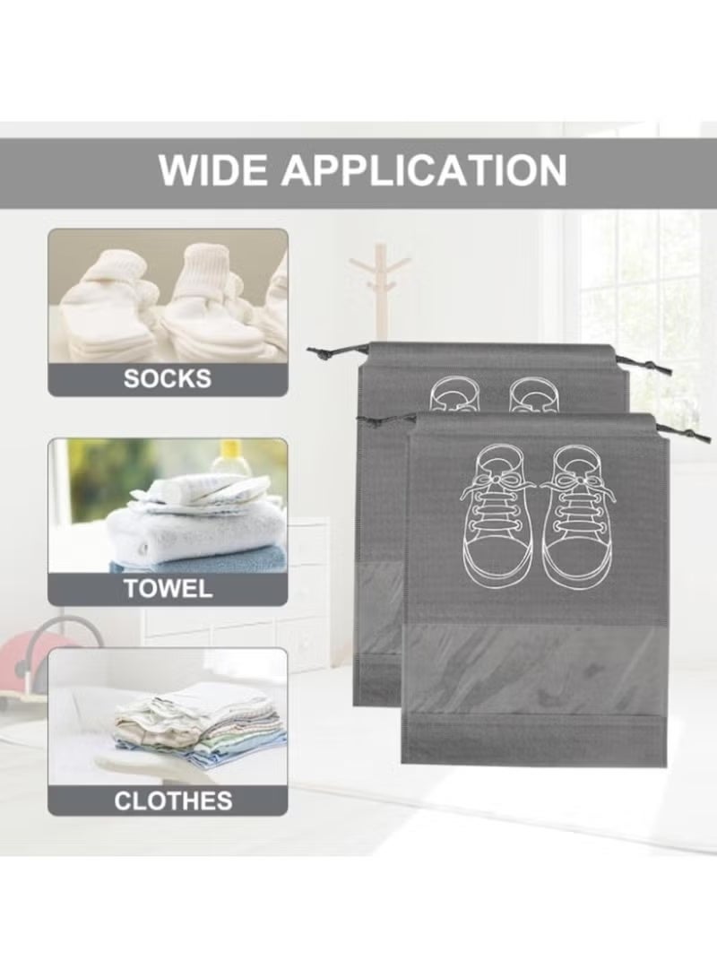 Premium Fabric Shoe Storage Bags (Set of 5) – Large Size Travel Organizer for Shoes & Clothes, Ideal for Summer Trips and Holidays - Image 5