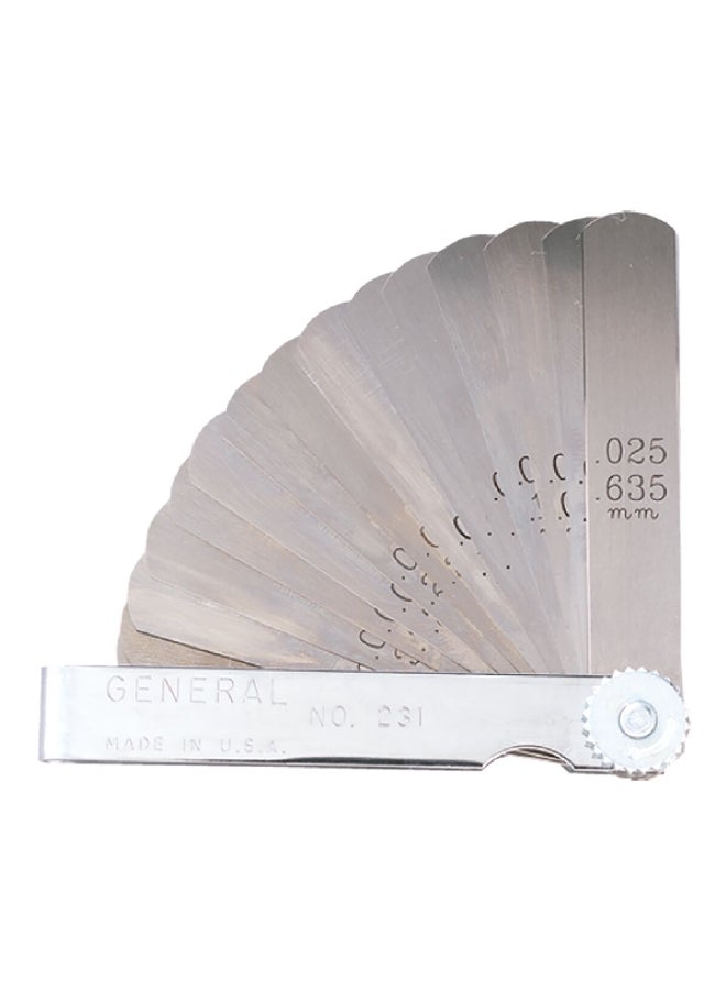 عام مقياس سمك الفراغات 26 قطعة فضي 2.032 × 16.764 × 6.858 سم 230 - Image 3