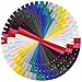 DOITEM Zippers DOITEM 72 pcs Zippers for Sewing 8 Inch 12 Inch 16 Inch Multicolor Nylon Coil Zipper for Sewing and Crafts 24 Colors - Image 2