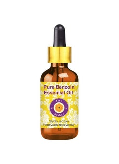 Deve Herbes Pure Benzoin Essential Oil (Styrax Benzoin) With Glass Dropper Natural Therapeutic Grade Steam Distilled 10Ml  - Image 1