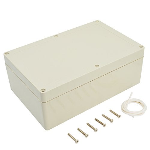 LeMotech Waterproof Dustproof IP65 ABS Plastic Junction Box Universal Electric Project Enclosure Pale Gray 9.0 x 5.9 x 3.4 inch (230 x 150 x 87 mm) - Image 1