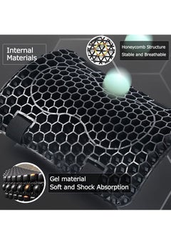 Excefore Motorcycle Gel Seat Cushion Universal Motorcycle Seat Cushion, Quick drying Motorcycle Cool Seat Cover, Anti-Slip Motorcycle Mesh Protective Seat Cover, for Comfortable Rides  - Image 3