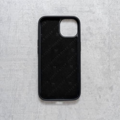Porter Riley - Leather Case Compatible with iPhone 16 Pro Max. Premium Genuine Leather Slim Back/Bumper/Shell/Shockproof Case (Pure Black) - Image 5