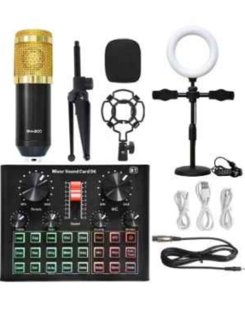 ELTRAZONE - D6 Sound Card Mobile Phone Computer Recording Anchor Live Singing Song Artifact - Image 1