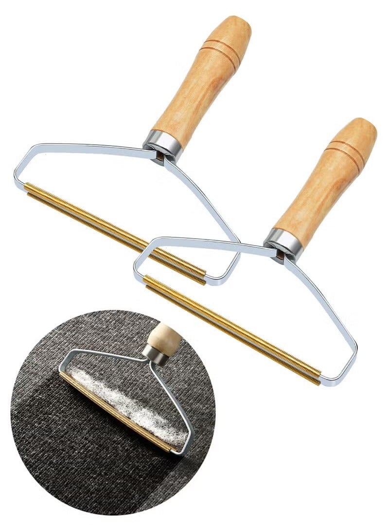 2 Pack Portable Lint Remover for Pet Hair Reusable Double Sided Remover Lint Clean Tool for Hairball in Clothes Dust in Furniture and Blanket - Image 1