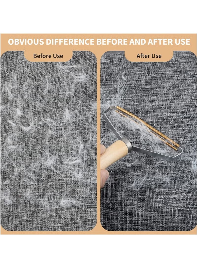 2 Pack Portable Lint Remover for Pet Hair Reusable Double Sided Remover Lint Clean Tool for Hairball in Clothes Dust in Furniture and Blanket - Image 3