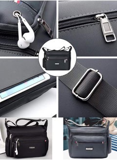 Qiccijoo Qiccijoo Messenger Bag for Men,Shoulder Bag for All-Purpose Use Travel Bag Sling Bag Crossbody Bags for Work Business(Grey)  - Image 4