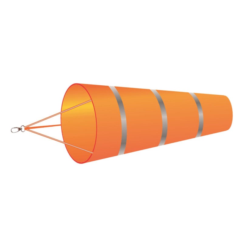 Orange Wind Sock Outdoor Wind Speed Indicator for Garden and Patio - Image 3