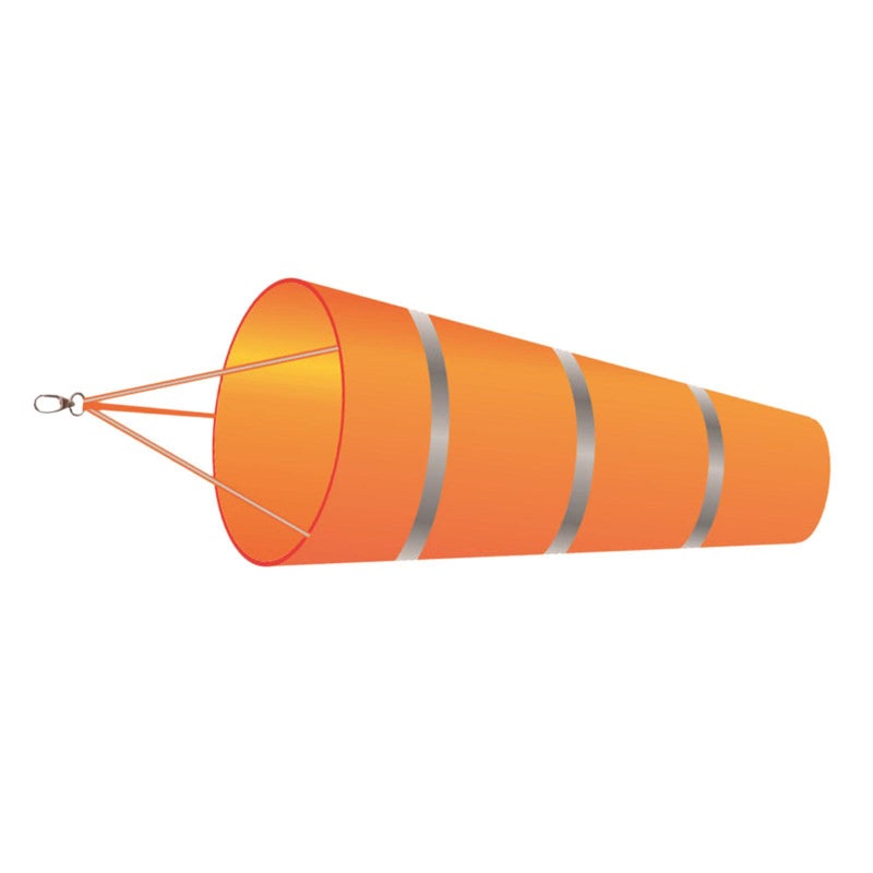 Orange Wind Sock Outdoor Wind Speed Indicator for Garden and Patio - Image 2