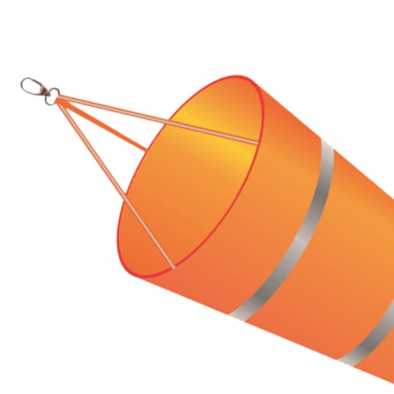 Orange Wind Sock Outdoor Wind Speed Indicator for Garden and Patio - Image 4
