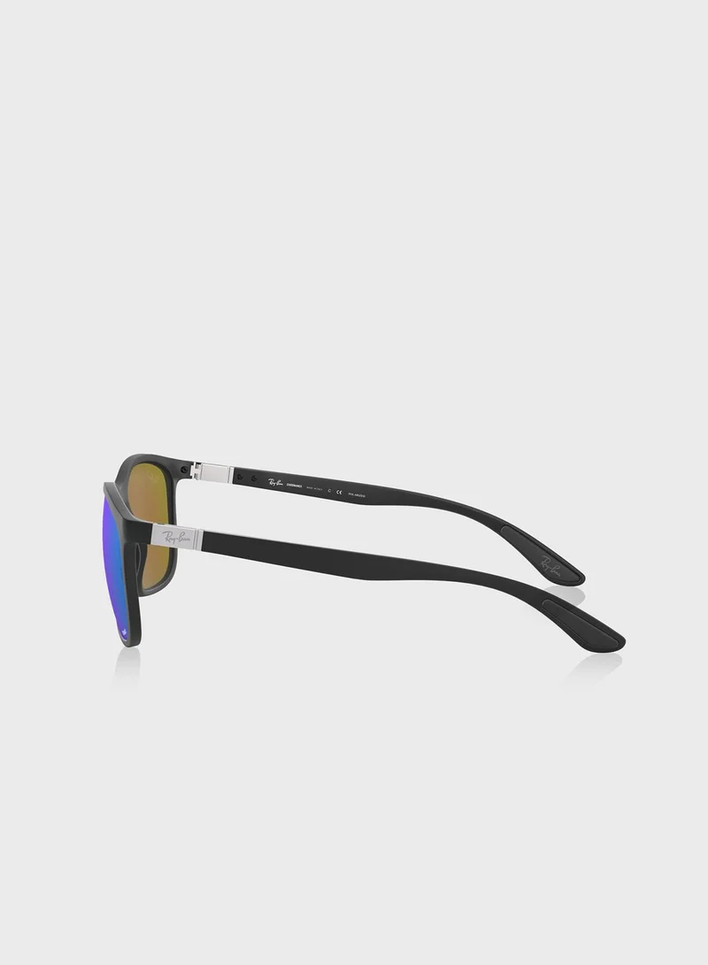 Ray-Ban 0Rb4330Ch Chromance Square Sunglasses