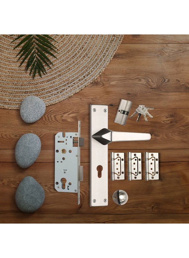 milano Milano Zolly Lever Handle on Plate Combo – Durable Zinc Alloy Door Handle, Modern Design, Easy Installation, High-Quality Finish, Ideal for Home & Office Doors, Stylish & Functional Door Hardware 