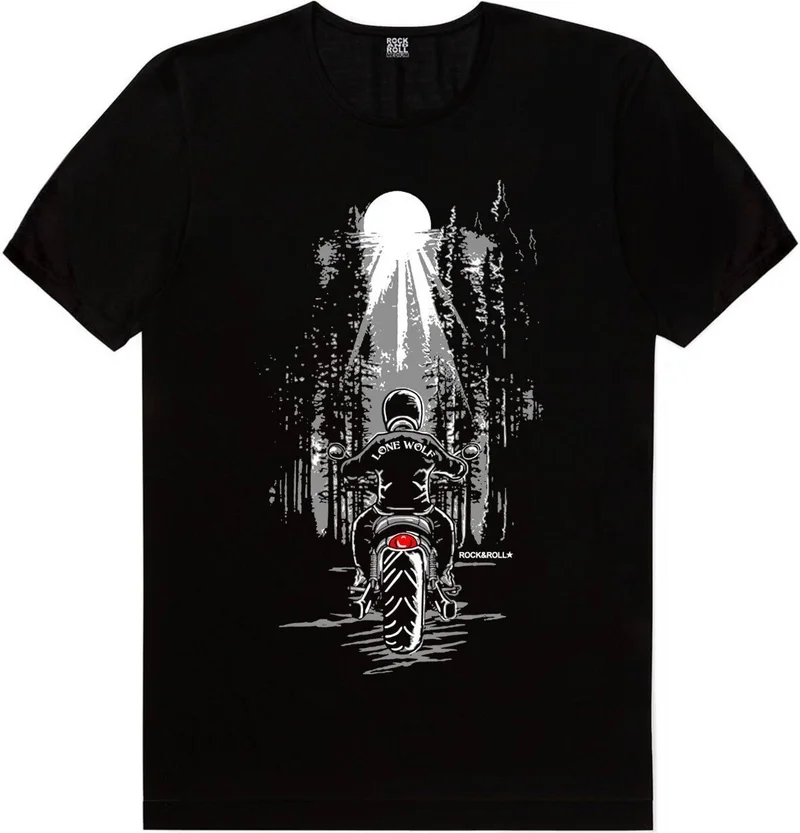 Rock&Roll Biker Skull, Lone Ranger Men's 2-Piece Eco Pack T-Shirt