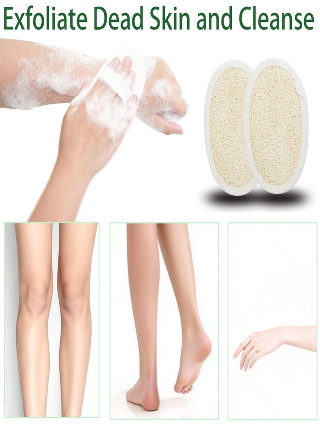 UCEHIPAW 54 Pcs Exfoliating Loofah Pad Bulk Natural Scrubber Luffa Brush Close to Skin Body Scrubber Shower Loofah Sponge Pad for Men Women Spa Bath - Image 4