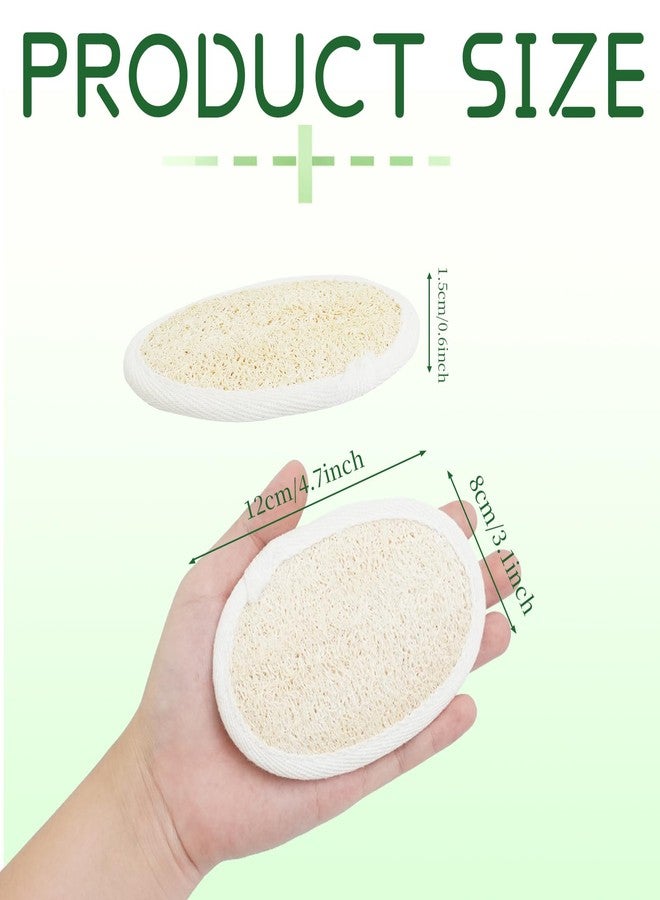 UCEHIPAW 54 Pcs Exfoliating Loofah Pad Bulk Natural Scrubber Luffa Brush Close to Skin Body Scrubber Shower Loofah Sponge Pad for Men Women Spa Bath - Image 5