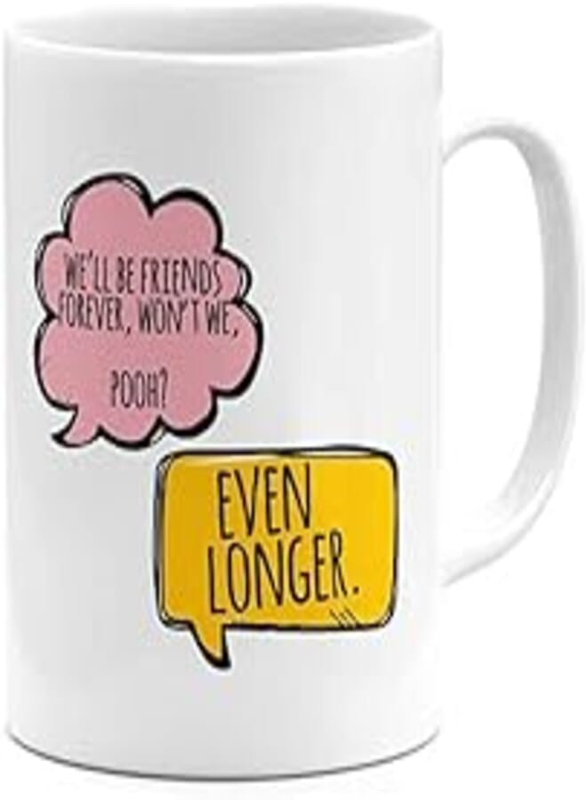 RYN PRINTED DESIGN Ceramic Coffee Mug Pooh Friends Quote 11ounce