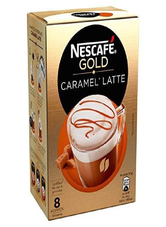 Nescafé - Nescafe | Instant Coffee | Latte Caramel | 8 Sticks Per Pack 136gr/4.80oz - Image 1