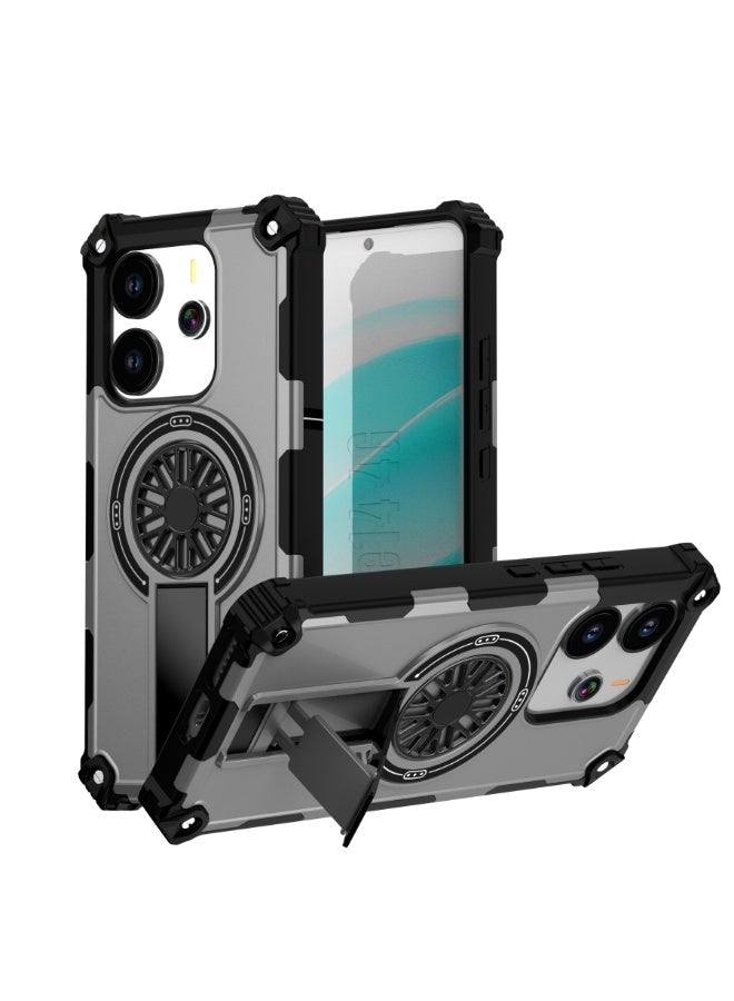 general Magnetic Case for MOTO G 5G 2025, Built-in Stand 【Compatible with Mag-Safe】 Shockproof Protective Cover Case for MOTO G 5G 2025 - Image 1