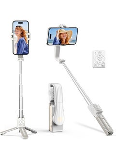 hohem Selfie Stick Gimbal Stabilizer, 1 Axis Face Tracking & 360° Rotation Tripod with Wireless Remote, 4 in 1 Portable Tripod w/Extendable Stick for iPhone 14/Android Video Recording hohem iSteady Q  - Image 1