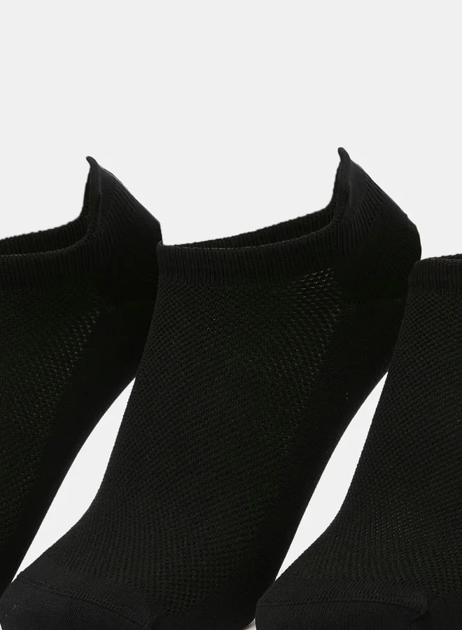 Dash Women's Solid Ankle Length Sports Socks - Set of 3