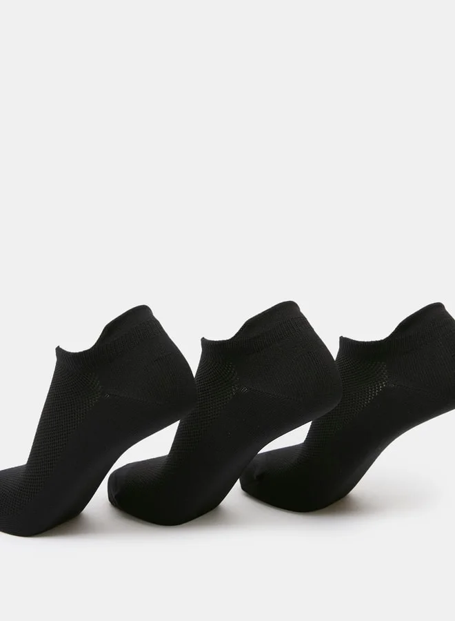Dash  Women's Solid Ankle Length Sports Socks - Set of 3 for Women | Best Price UAE