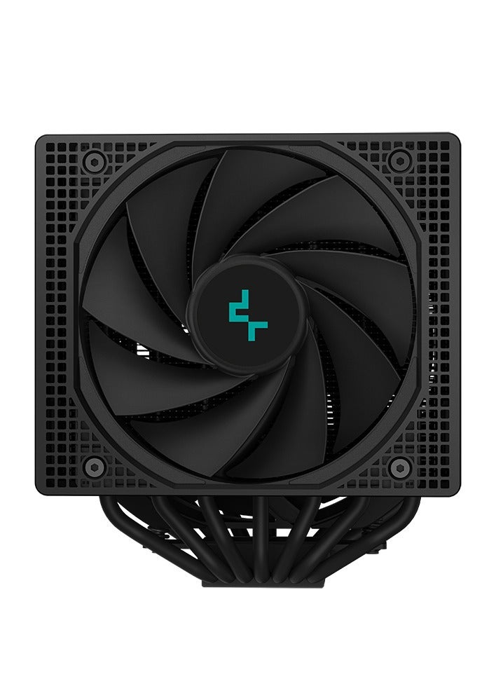 DEEPCOOL ASSASSIN IV Premium CPU Air Cooler – Dual Tower, Silent Fan Mode, 7 Heatpipes, Asymmetrical Design, 2x Silent PWM Fans, Intel LGA1851/1700/1200 & AMD AM5/AM4 Compatible – Black - Image 4
