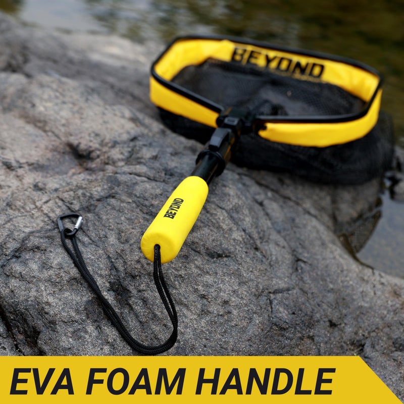 Beyond Braid Floating Fishing Net with Handle â€“ Folding Fishing Net for Easy Storage â€“ Telescopic Landing Net for Bass, Trout, Kayak & Boat Fishing â€“ Durable, Lightweight & Fish Friendly - Image 3