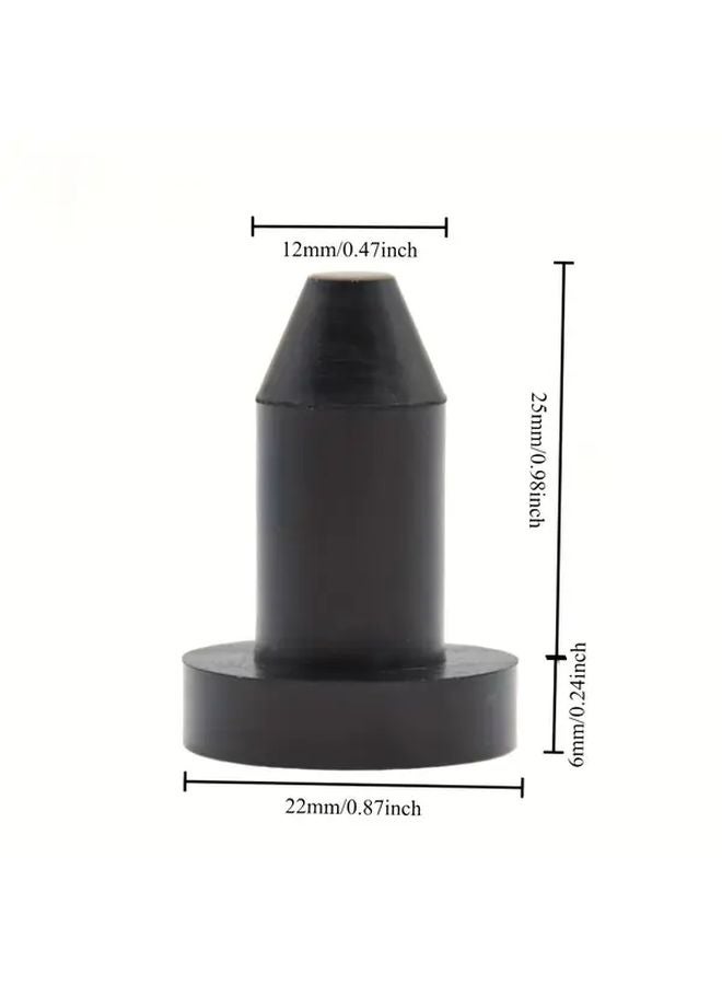 قطعتان سدادات تصريف زرقاء للقوارب، إكسسوارات متينة من المطاط مضادة للانزلاق لفتحات تصريف الكياك - Image 3