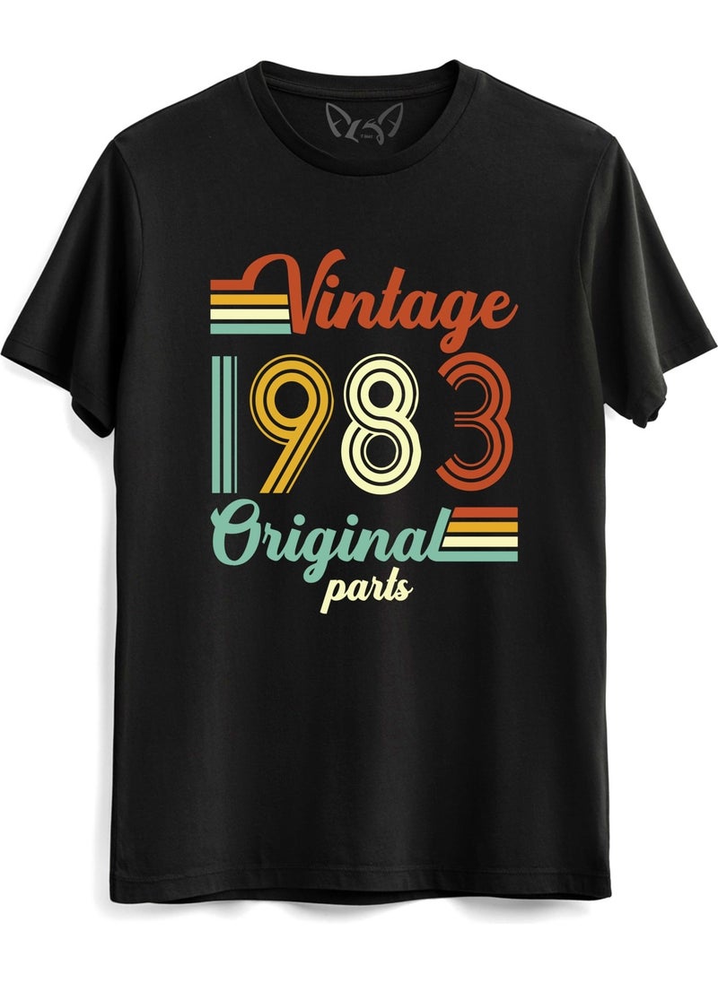 Alfa Tshirt Vintage 1983 Original Parts Black Tshirt  - Image 1