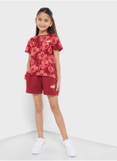PUMA Youth Essential Graphic Shorts  - Image 1