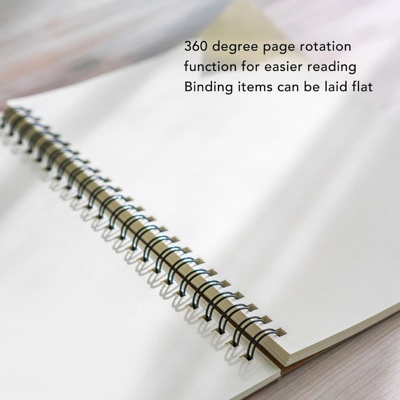 100 Pack Plastic Spiral Binding Coils, 9.5mm(3/8), 75 Sheet Capacity, 4:1 Pitch, 48Loops, for A4 Paper, for Students and Coworkers (Black) - Image 4