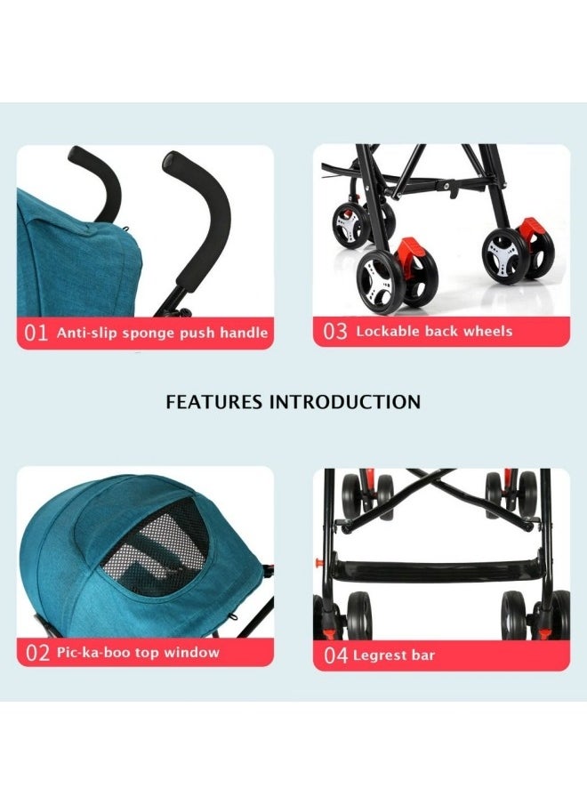 GGEROU - Ultra Lightweight Travel Stroller Foldable Pram Infant Stroller 3.6kg Cabin Pram Umbrella Stroller - Image 1