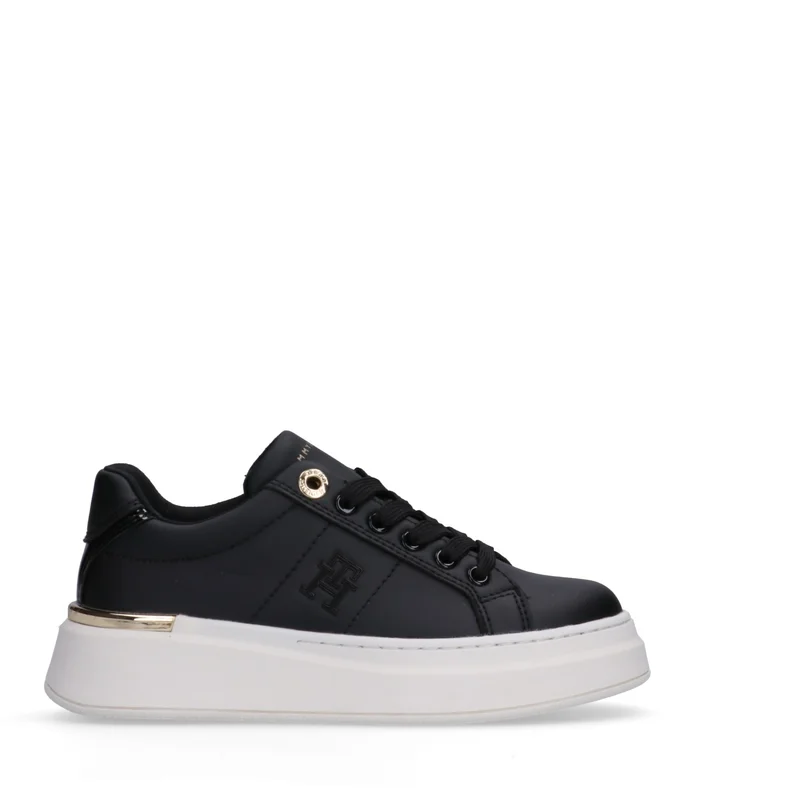 تومي هيلفيغر Little Low Top Lace Up Sneakers