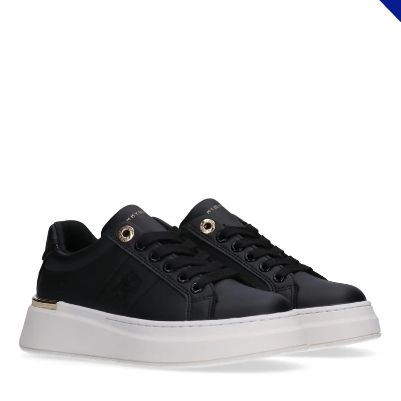 تومي هيلفيغر Little Low Top Lace Up Sneakers