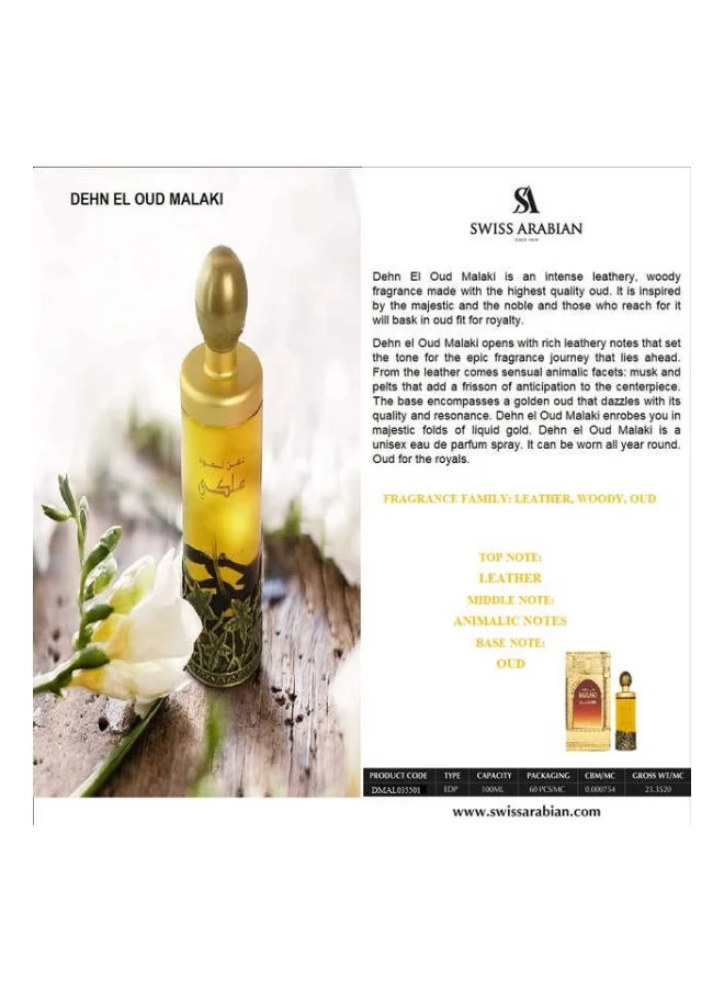 Swiss Arabian Perfumes Dehn El Ood Malaki 100ml EDP