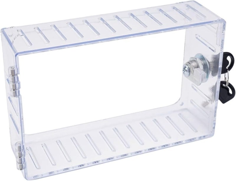 Clear Acrylic Thermostat Lock Box with Key Tamper Resistant Cover 18 6 x 12 x 5 6 cm - Image 4