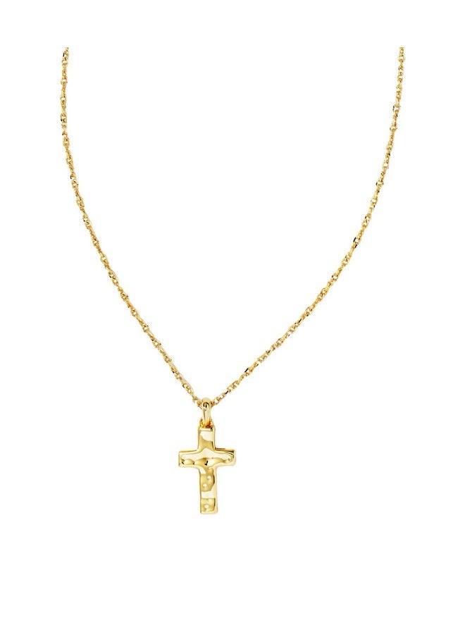 Kendra Scott Kendra Scott Cross Pendant Necklace for Women, Fashion Jewelry, Gold-Plated Over Brass 