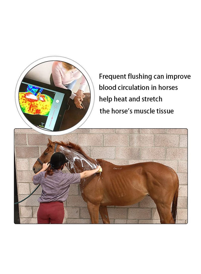 SOLARAE Horse Brush, Horse Massage Comb, 6-in-1Horse Hair Brush, TPR Horse Grooming Brush, Pet Root Brush, Horse Shedding Tool, Removing Dried Loose Hair, for Horse Dog and Cat Grooming Shedding - Image 4