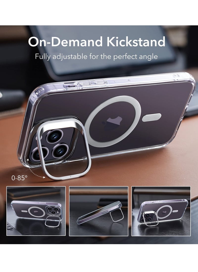 Generic - Stylish Magnetic iPhone 14 Pro Max Case with Built-in Camera Ring Stand - Perfect for Women & Girls - Image 1