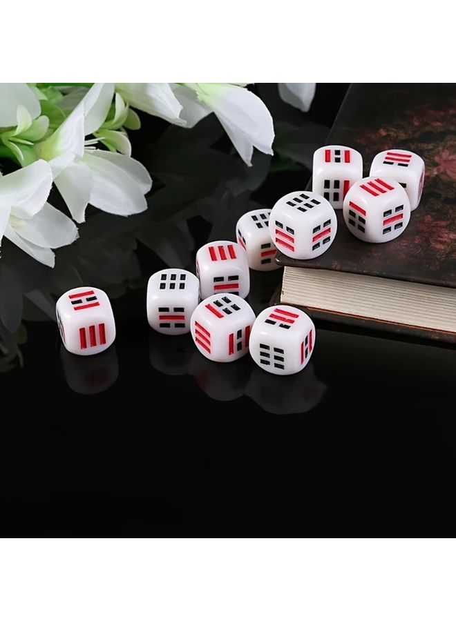10Pcs I Ching Dice Set With Bagua Kun Gen Xun For Gaming And Divination - Image 4