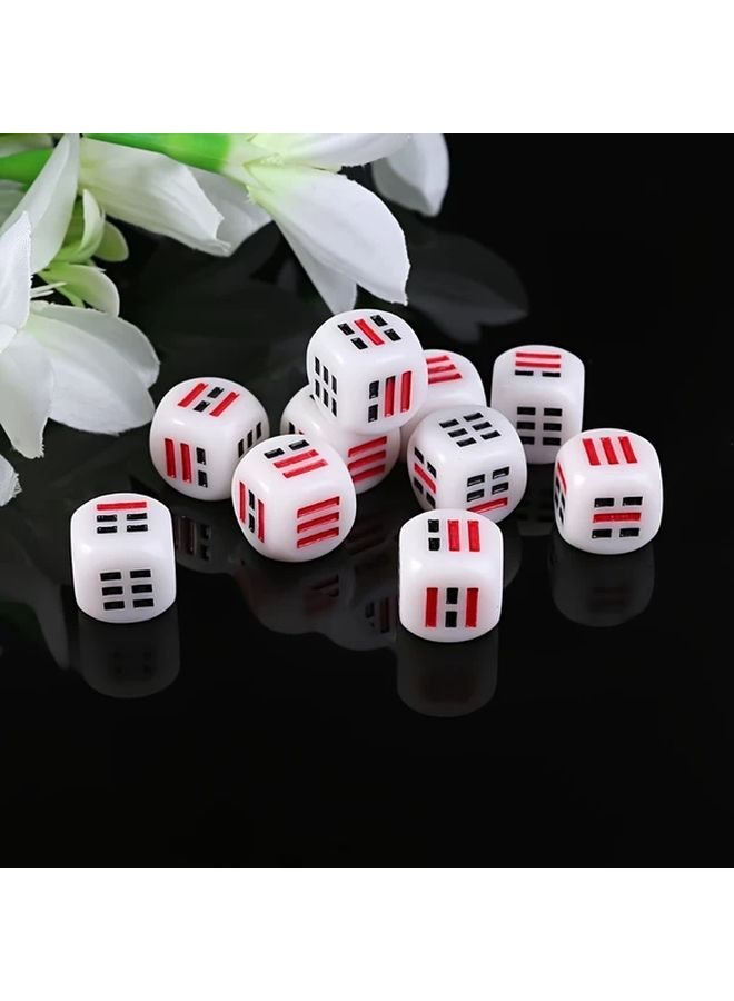 10Pcs I Ching Dice Set With Bagua Kun Gen Xun For Gaming And Divination - Image 2