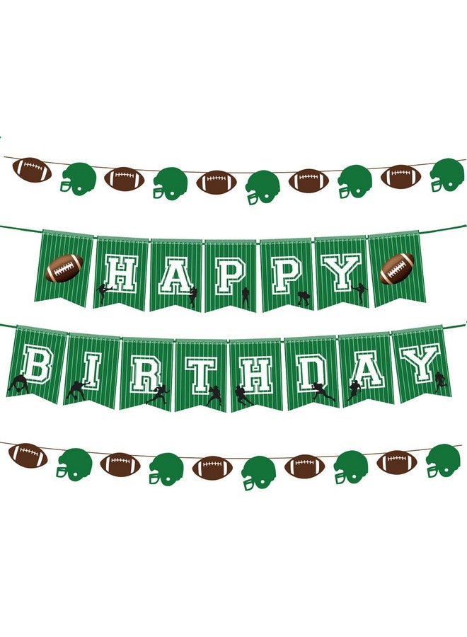 JOLLYSTYLE 4Pcs Football Party Supplies Birthday Banner Sports/Football Themed First Birthday Party Decorations Favors - Image 1