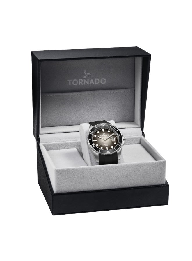 TORNADO Men's Silicone Analog Watch T22001-SSBB - 43.5x49mm mm - Image 4