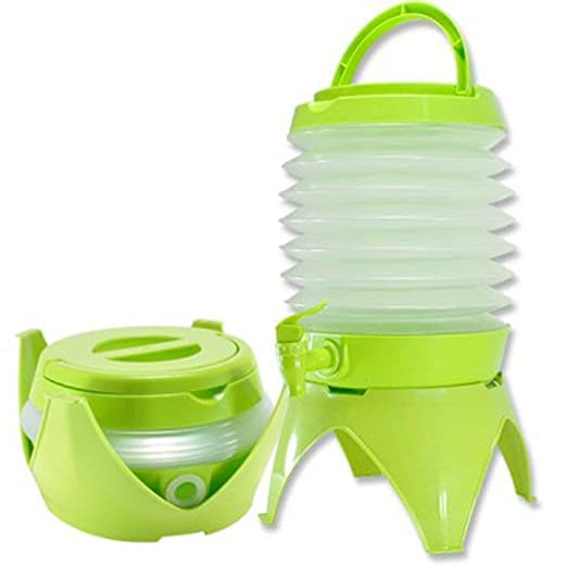 Dhruheer Multicolor Folding Beverages Dispenser Cold Drink Container Plastic Collapsible Water Storage Bucket for Home Outdoor Party Traveling Picnic 55 Litter - Image 3